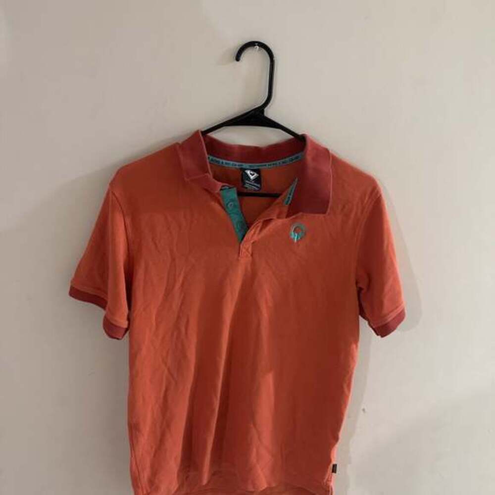 Outdoor Afro x REI Co-op Orange Two-Tone Polo Shirt small